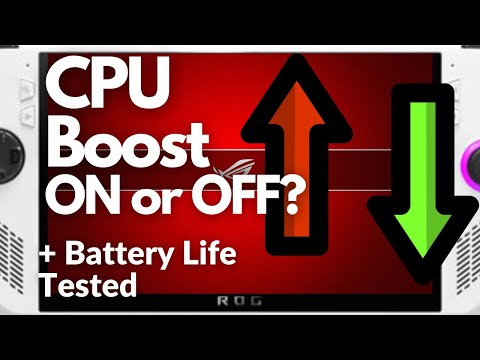 ASUS ROG Ally | CPU Boost ON vs OFF | Performance + Battery Life Test | Is It Worth it?