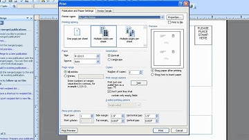 Mail Merge in Publisher 2007