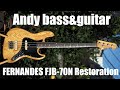 Fernandes fjb70n 1980s bassguitar restoration