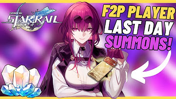 F2P GOING ALL IN FOR KAFKA B4 SHE LEAVES!! (Honkai Star Rail F2P Player Kafka Banner Summons)