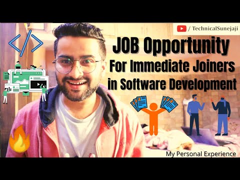 Job opportunity for Immediate Joiners in COVID Situation | My Personal Experience 🔥🔥
