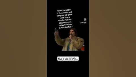 Rambo Amadeus za vrijeme rata 90-ih #bosna