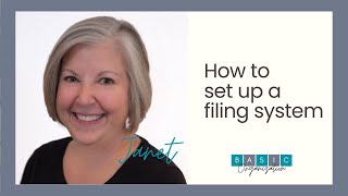 How to set up a filing system