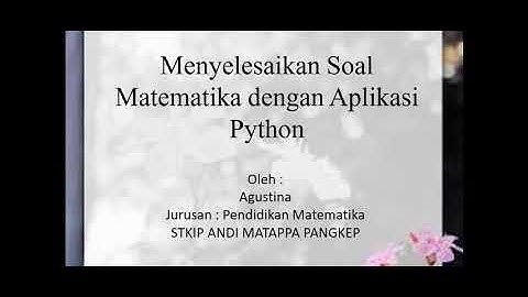 Matematika python