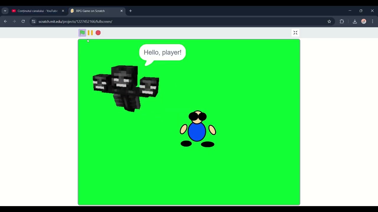 how to make a RPG game on scratch part 2 making character talk to each other
