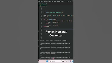 Python Roman Numeral Converter Demo