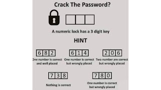 Crack the Password | A Numeric lock has a 3 digit key - Can You Crack it screenshot 4