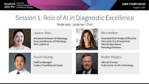 #AIMI21 | Session 1: Role of AI in Diagnostic Excellence