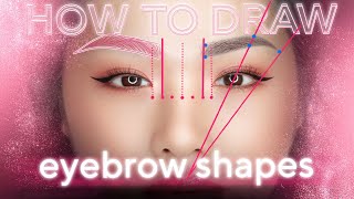 How to draw eyebrow shapes ‼️