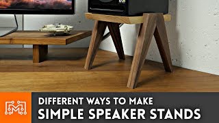 Simple Speaker Stands // Woodworking How To | I Like To Make Stuff