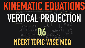 Kinematic equations | Vertical projection | problem 6 | A ball is thrown vertically upwards it has