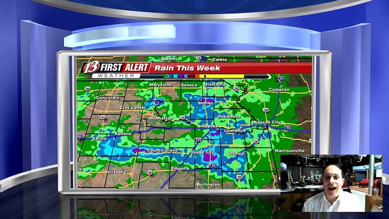 Rain chance continue through Friday morning - YouTube