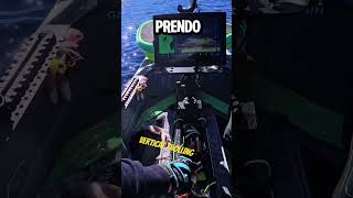 Vertical trolling con totano in kayak