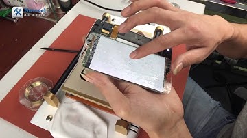 Secret:how to separate s6 edge/ s7 edge  screen with hot plate and cutting wire -close up