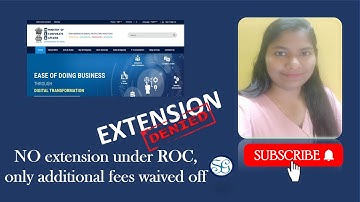 No extension given under ROC law only additional fees waived off