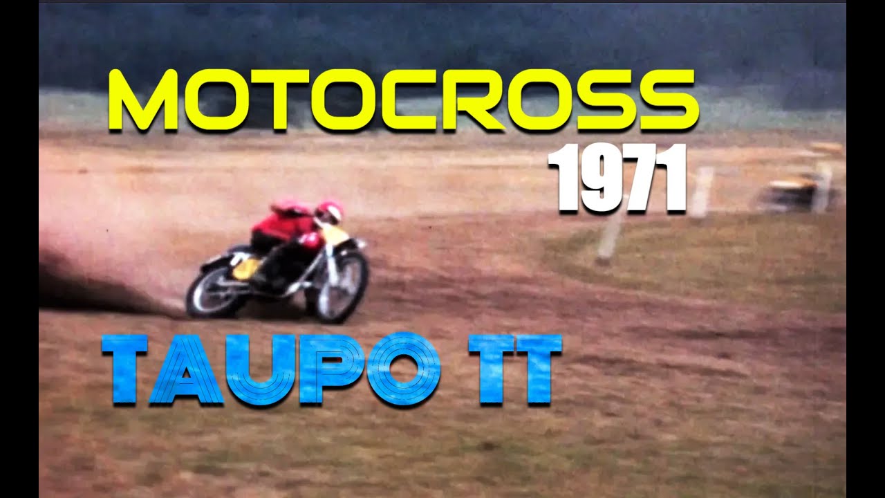 1970s NZ Motocross, Taupo TT: 90mph Airfield Aces! (1971, Yamaha, CZ, Husqvarna, Suzuki, Kawasaki)