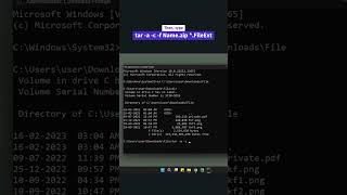 Zip or Unzip Files using the Command Prompt