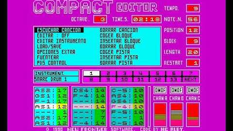 Fox Power, original composition (Compact Editor 1.0, ZX Spectrum 128)