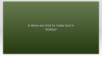 Is there any trick to rotate text in PDFKit?