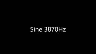 Sine 3870Hz Audio Only