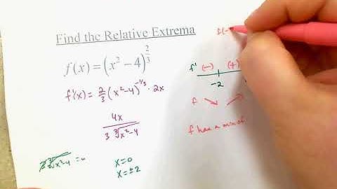 4.3 Increasing and Decreasing Functions and the First Derivative Test