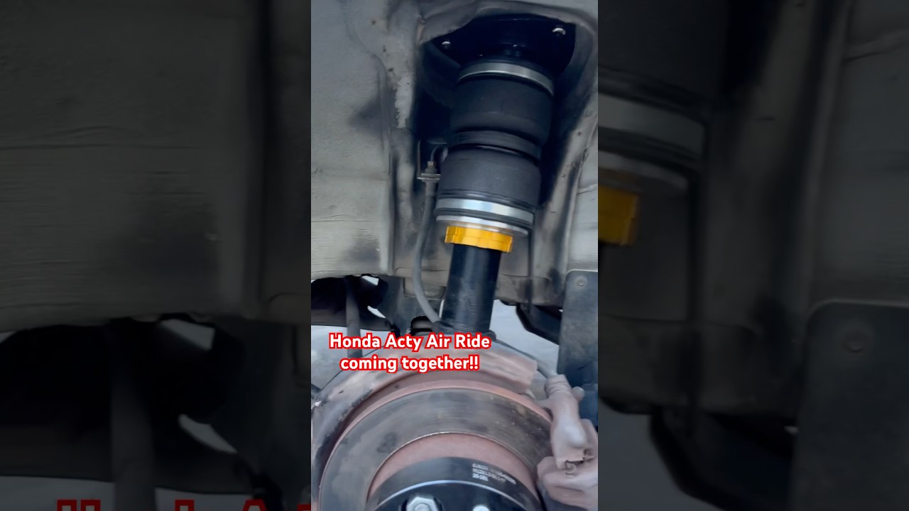 Honda Acty Air Ride Kit coming together!!