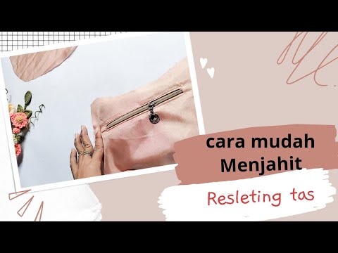 Cara membuat kantong dalam tas rajut || how to sew a pocket in a ...