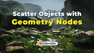 How to Scatter Objects with Geometry Nodes in Blender | Realistic Nature Scene Tutorial [Malayalam]