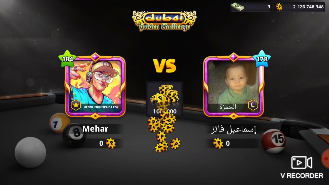 8 ball pool dubai match