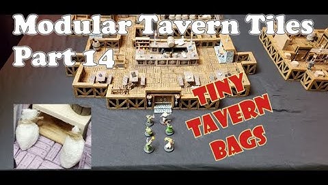 #141 Modular Tavern Tiles - Part 14 - Tiny Tavern Bags, D&d, Pathfinder, ttrpg
