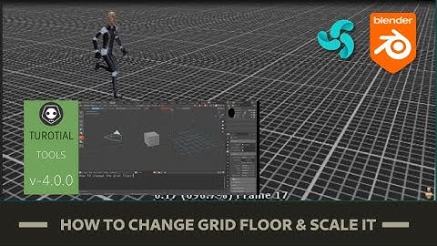 BLENDER tutorial:  HOW TO HIDE THE GRID FLOOR & SCALE THE GRID