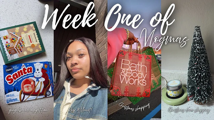 VLOGMAS WEEK 1: building my bed, Christmas decor shopping, surprise bday + more!