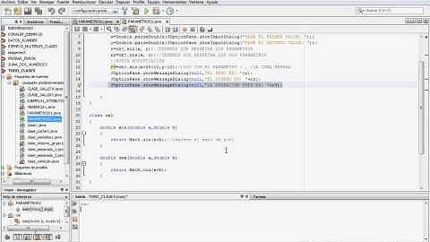 NETBEANS PARAMETROS 3 ARGUMENTOS DIFERENTES