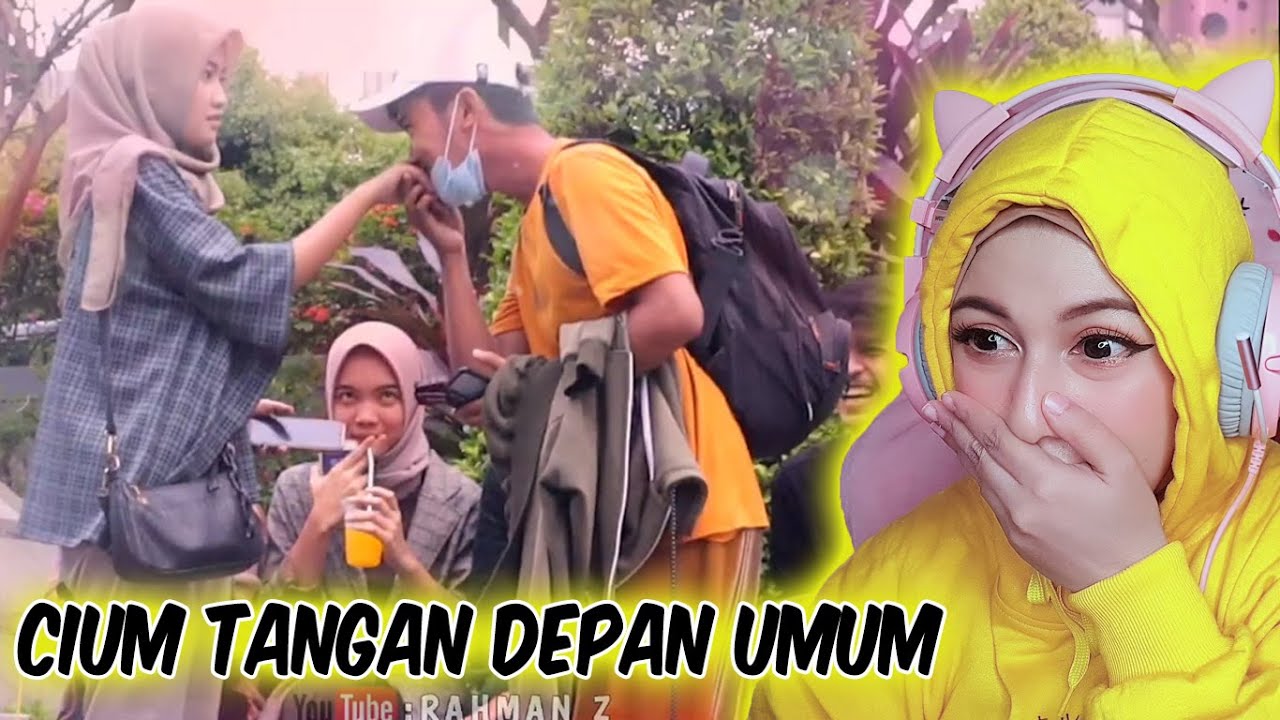 RAHMAN Z - KIS TANGAN CEWEK CANTIK DI DEPAN UMUM, LIHAT REAKSI ORANG SEKITAR, AKU PUN JADI MALU