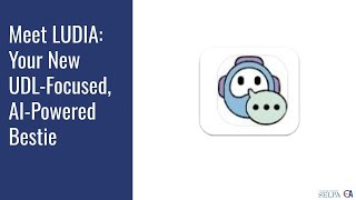 LUDIA Demonstration Video with Emily DesJardins, Open Access UDL/AT Content Lead Specialist