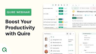 Quire Webinar: Boost Your Productivity with Quire