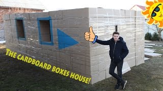 Diy Cardboard House! let's build our construction. How to make a cardboard house
