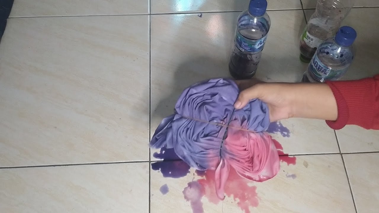 tie dye kerudung buluk jadi taplak meja estetik || cuma modal 3k