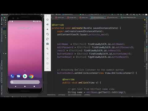 Session 18 - Working with EditText and Textview
