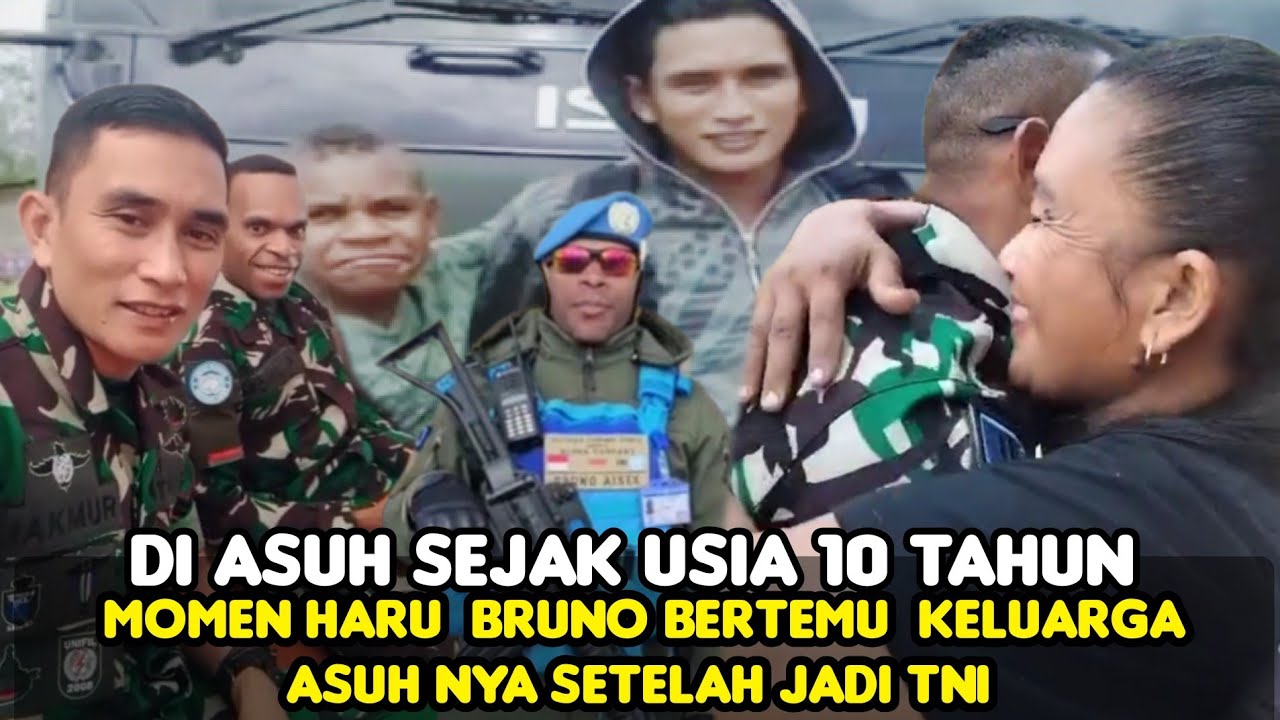 Momen Haru Saat Bruno Aisek Cuti Untuk Bertemu Sertu Makmur dan keluarga nya setelah Jadi TNI