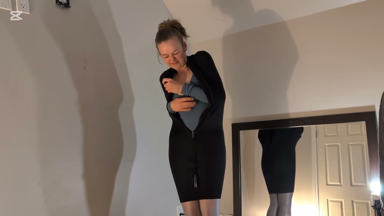 Bondage webbing self bondage dress