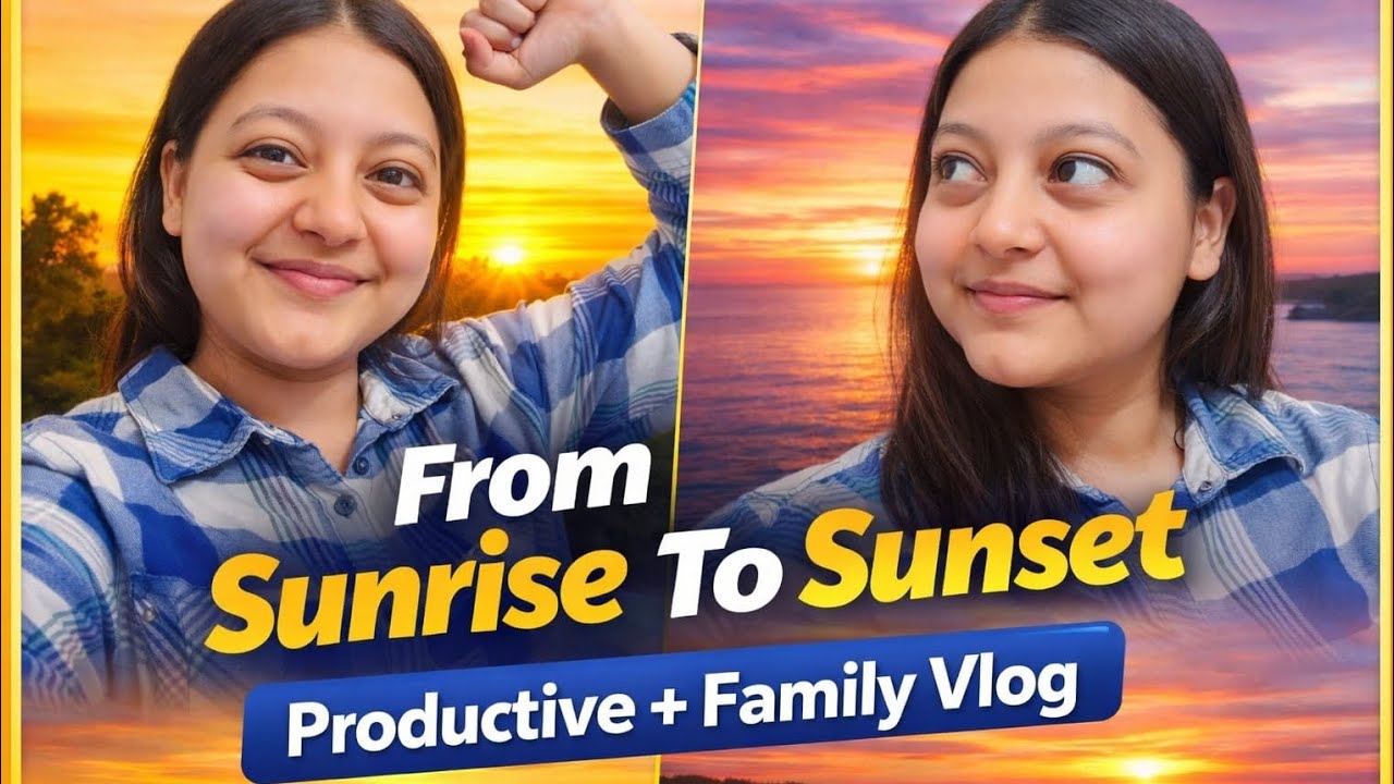 “From Sunrise To Sunset 🌅 | Productive + Family Vlog”