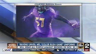 Ravens unveil new uniforms