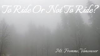 Bobsled Trail, Mt. Fromme Wet, Slippery, Foggy And Fun Vancouver British Columbia Canada Commencal