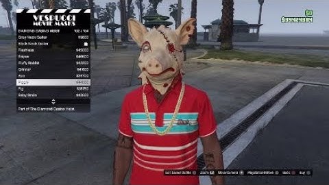 MANHUNT MASKS IN GTA ONLINE CASINO HEIST!!!!!
