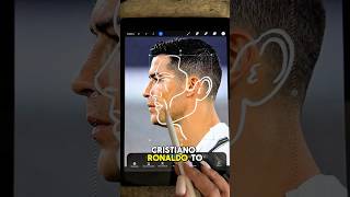 I edited Cristiano Ronaldo’s face using the Golden Ratio. #ronaldo #goldenratio #shorts
