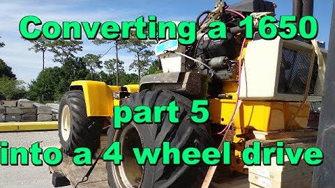 Building a 1650 Cub Cadet 4 wheel drive part 5