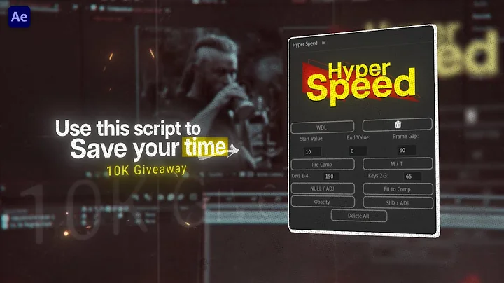 Stop wasting time edit faster with Hyper Speed | 10k After Effects Giveaway (Script, Overlays, CCs)