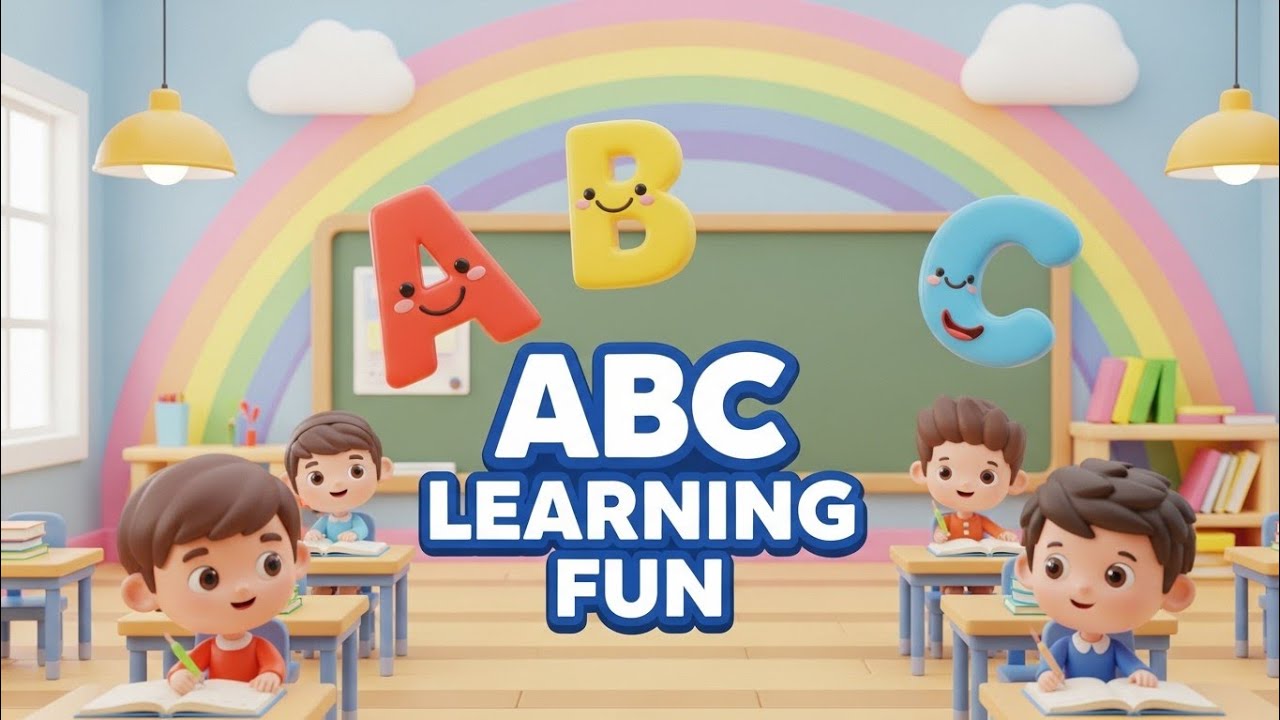 ABC Learning for Kids | A to Z Phonics Fun | Colorful Cartoon Alphabet ...