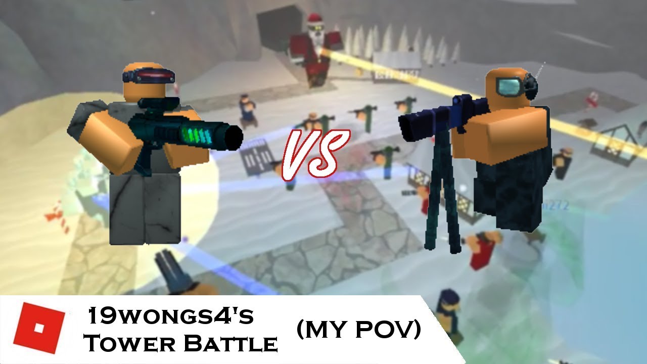 Railgun Vs Phaser 19wongs4 S Tower Battle My Pov Tower Battles Roblox By Josh Mats - roblox tower battles hack 2019